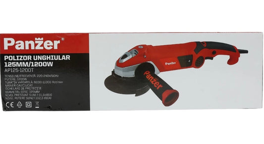 Polizor unghiular Panzer, 850 W, 12000 rpm, diametru disc 125 mm, cablu 2m