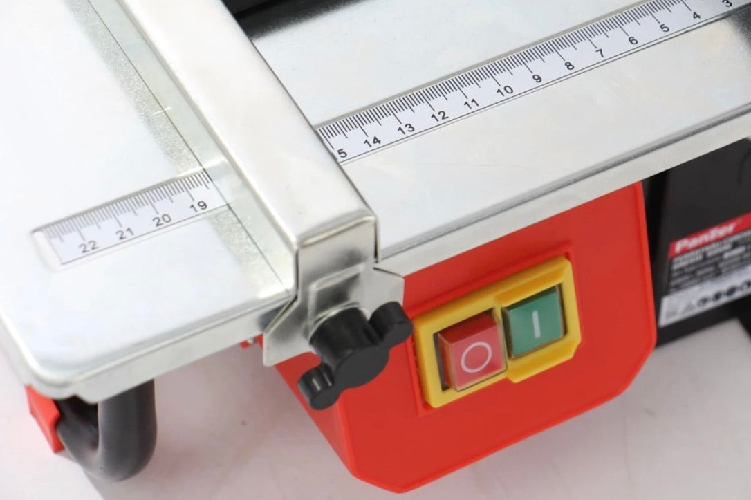 Masina electrica de taiat gresie, Panzer, 600 W, utilizare stationara, disc diametru 18cm, unghi taiere orizontala sau verticala 0-45 grade, max 10kg