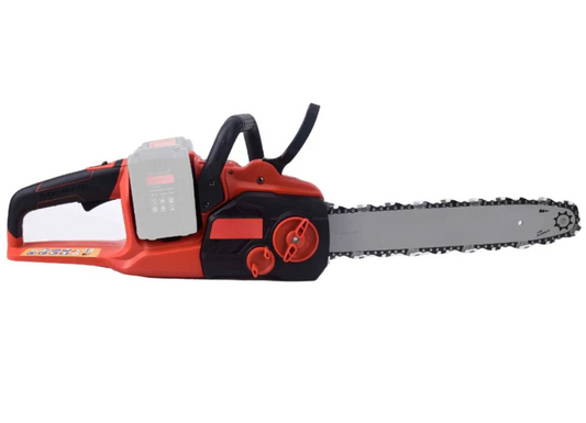 Fierastrau electric cu lant, motor fara perii, 8000rpm, lungime sina 35 cm, fara acumulator, 18 V, frana lant manual, lubrifiere lant automata, 3.62 kg