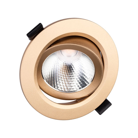 Spot LED incastrat PT 08 70429, 10W, lumina neutra, orientabil, auriu mat