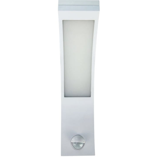 Aplica exterior LED cu senzor Hepol, 10 W, 750 lm, IP 54, lumina neutra, 4000 K, alb, modern, 220V, 25.000 ore media de viata