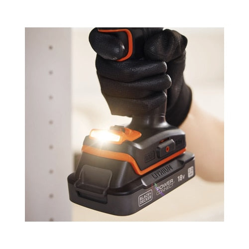 Masina de gaurit si insurubat cu percutie Black Decker, 18 V, 2 Ah, mandrina rapida, cu valiza