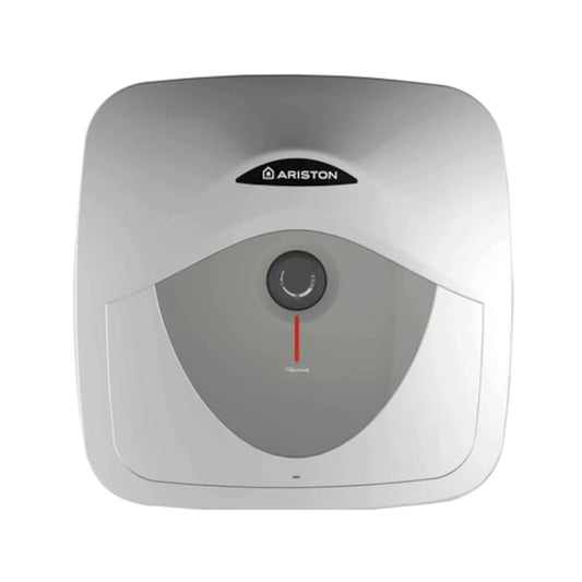 Boiler electric Ariston Andris, capacitate de 15 L, putere 1200 W, timp incalzire 44 minute, IPX1, 8 bar, 36 x 36 x 34.6 cm, 230 V, 7.4 kg, clasa energetica A