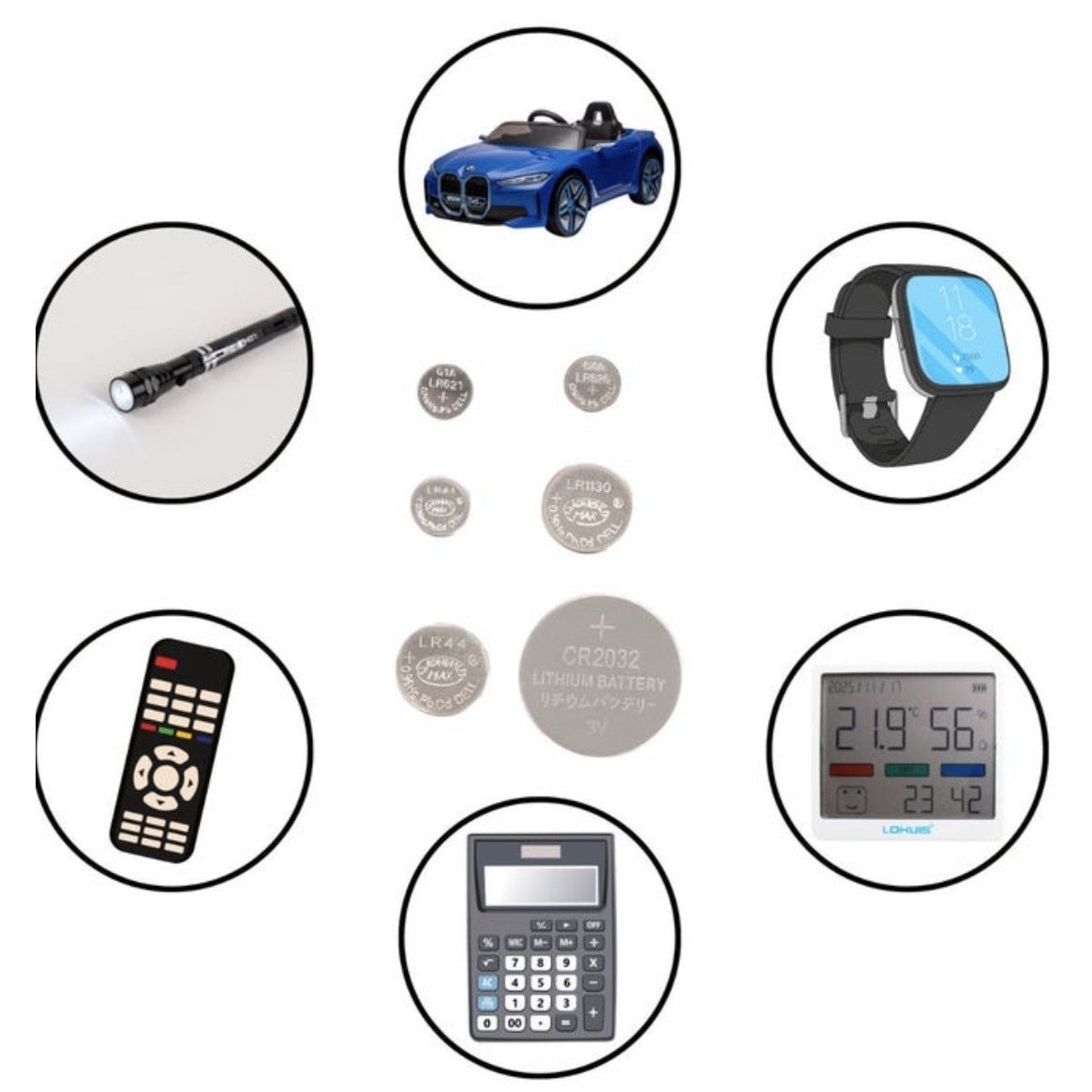 Set 18 baterii tip pastila, Hepol, AG1, AG3, AG4, AG10, AG13, LR41, LR44, LR1130, CR2032, universal, alcalin