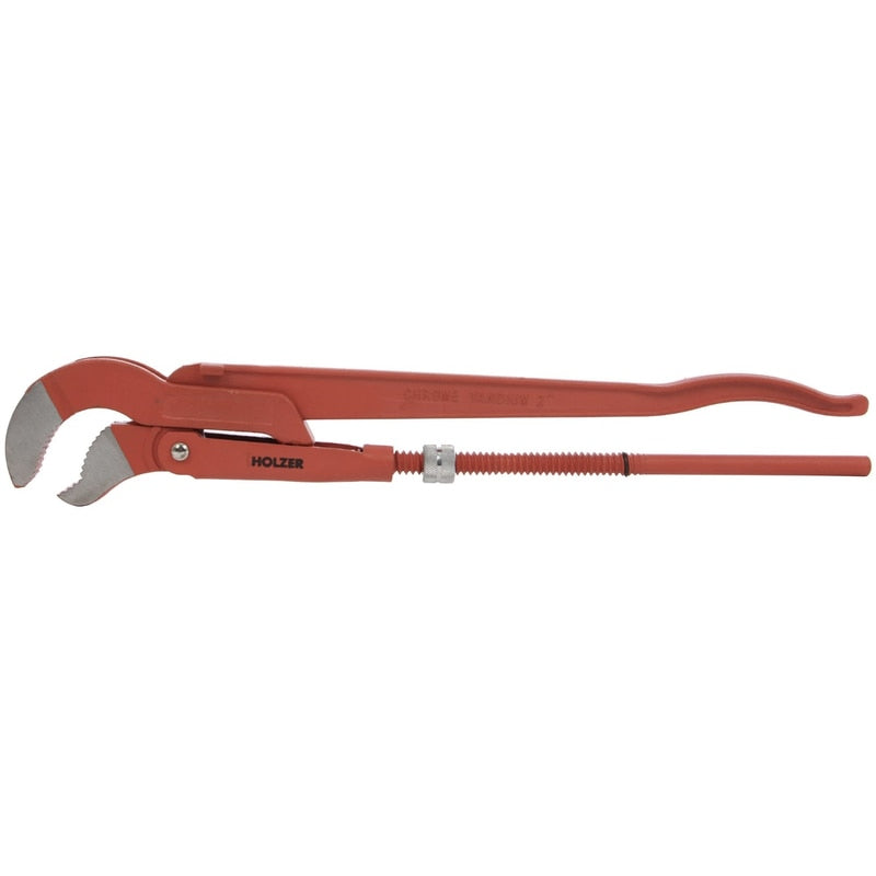 Cleste reglabil pentru tevi, Holzer, forma S, dinti zimtati, otel rezistent, 6.5 cm