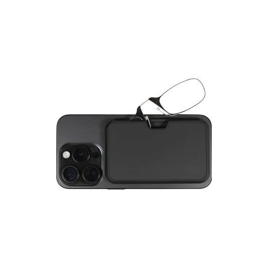 Ochelarii de citit fara brate / rame, solutie moderna, compacta, portabili, citit rapid oriunde te afli, fixare direct pe nas, negru, lipit pe spatele telefonului, calitate superioara, brand NETERRA