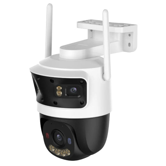 Camera de supraveghere smart, inteligenta IMOU Cruiser Triple, 5 MP + 3 MP + 3 MP, 4K, Pan/Tilt, microfon, difuzor, alb, exterior, aplicatie telefon IOS ANDROID, zoom 8X, IP 67, de la - 30 + 50, 650g