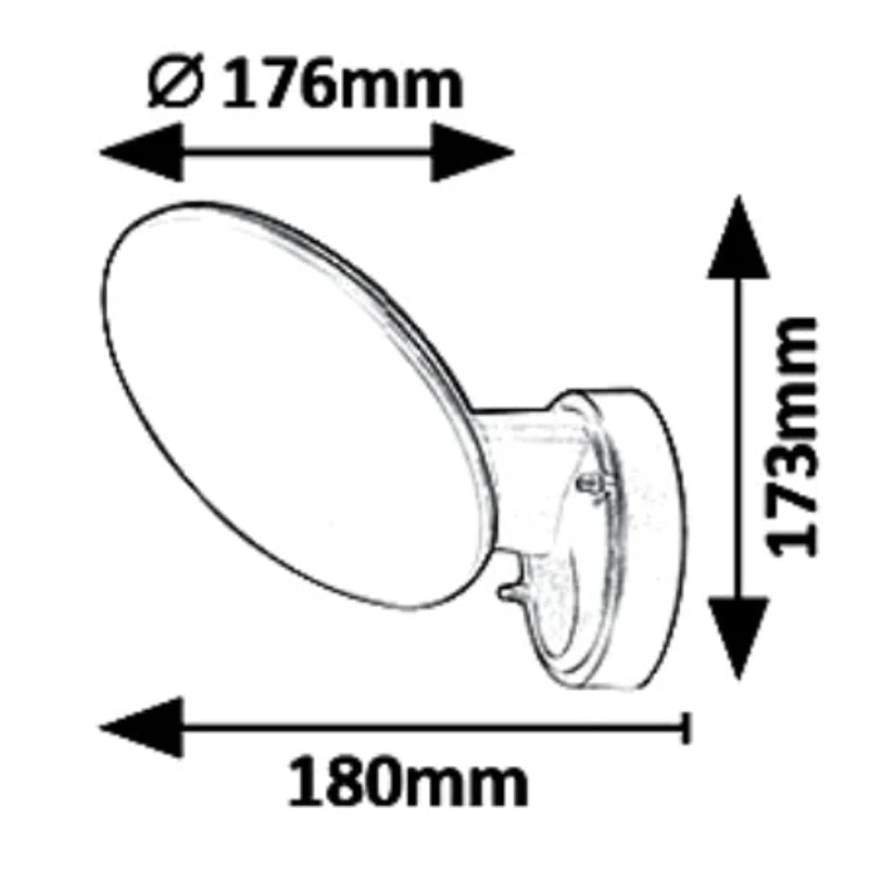 Aplica exterior cu LED, 12 W, 720 lm, lumina neutra, 4000K, negru, modern, IP 54, 220V, 20.000 ore viata medie