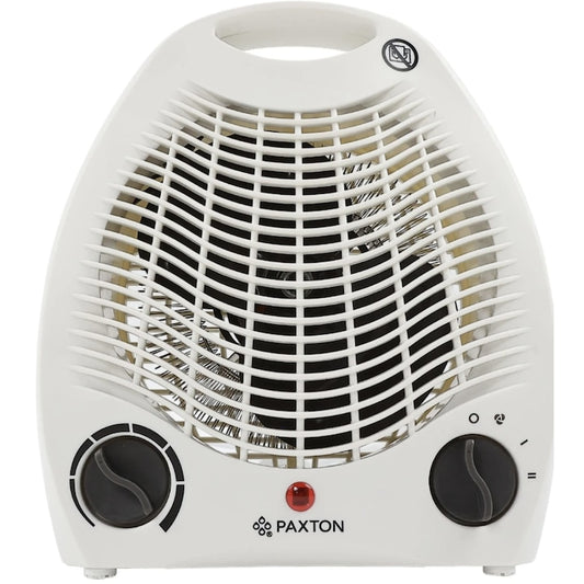 Aeroterma aer cald, rece, electrica, Paxton, 3 trepte putere, 2000W, termostat, mod ventilare, compact, usor de mutat, mica, 217 x 132 x 257 mm, 230 V