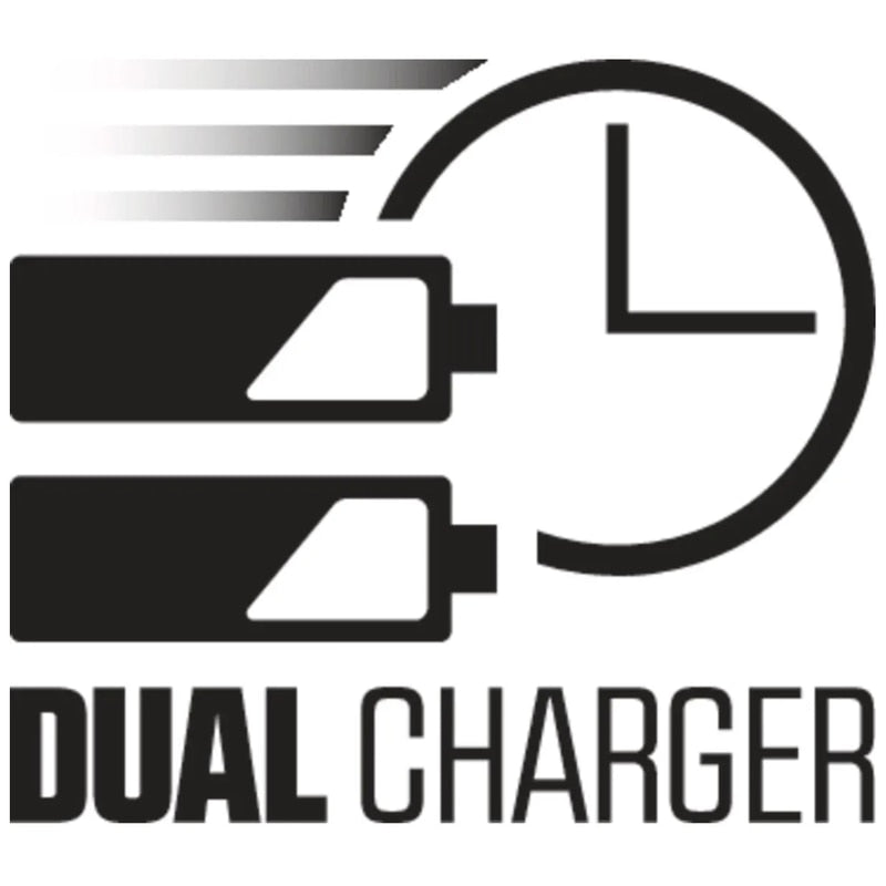 Incarcator dublu, Skil PWRCORE, 20 V, 2.4 A, profesional, 1.5 kg, reincarcare a 2 acumulatori simultan, incarca acumulatori 2.5 Ah in 75 min si 4 Ah in 2 ore