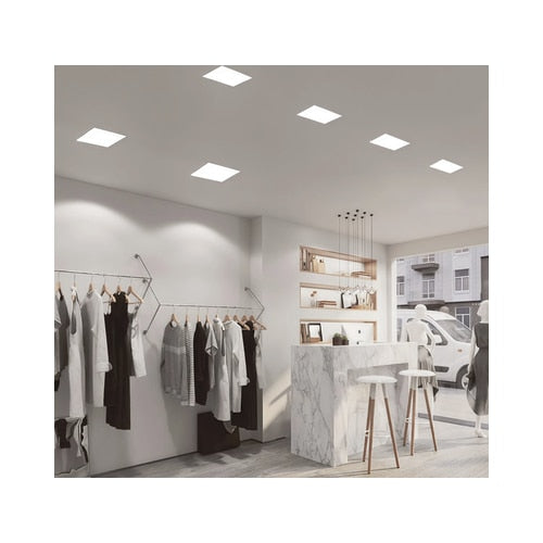 Spot LED incastrat Hoff, 24 W, 2760 lm, patrat, lumina neutra, 4000K, alb, latura de 22.5 cm, 20.000 ore dura viata medie, 220V