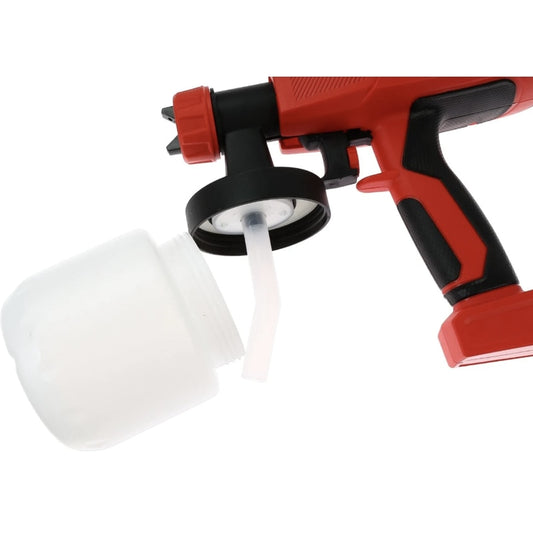Pistol de vopsit Panzer, 450 W, 800 ml, 500 ml/min, include 2 duze, 230V, Vascozitate maxima 50 din/sec, Utilizare vopsele pe baza de solventi si apa, grunduri, lacuri, pompare 500 ml / min