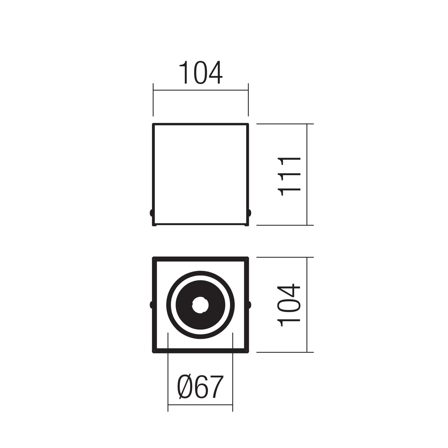 Spot LED aparent PC 01 70443, 10W, lumina neutra, orientabil, negru mat