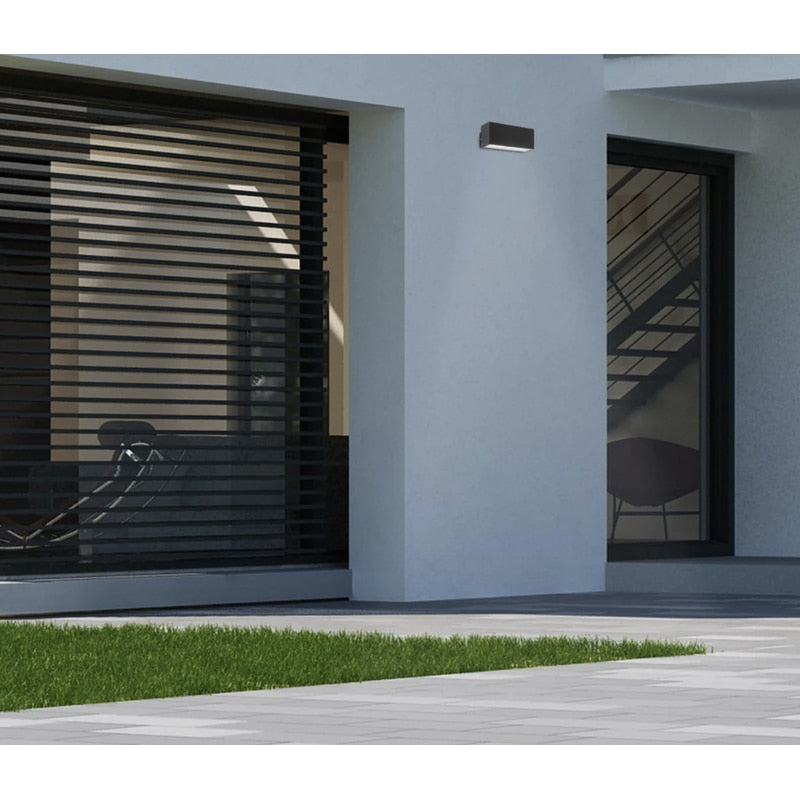 Aplica exterior Rabalux, 10W, 720lm, 4000K, lumina neutra, protectie exterior IP54, negru, metal, 230V, 25.000 ore functionare medie