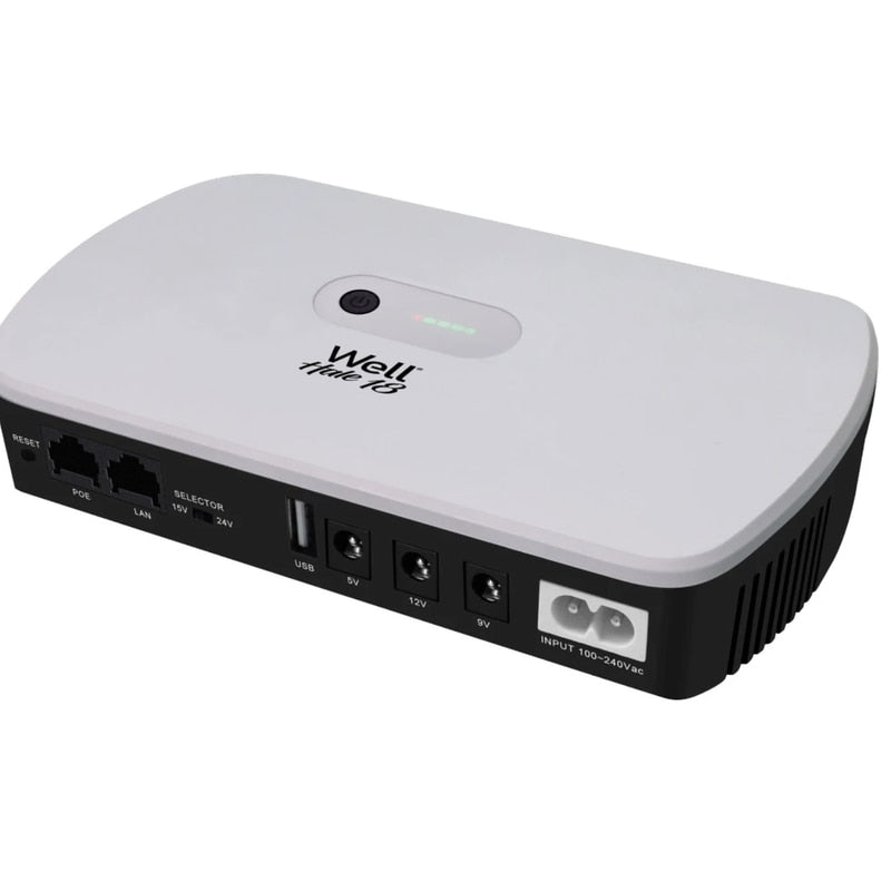 UPS Well mini, putere 18W, 5V-24V, USB, 19x12x6cm