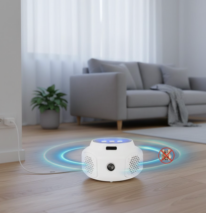 Dispozitiv antirozatoare cu ultrasunete Hoff, 90 dB, 360 grade, 300 mp2