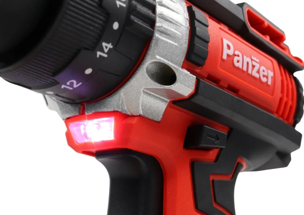 Masina de gaurit si insurubat, cu 2 acumulatori, 18 V, 2 Ah, 1450 rpm, mandrina rapida 10mm, cuplu 30Nm, cu valiza