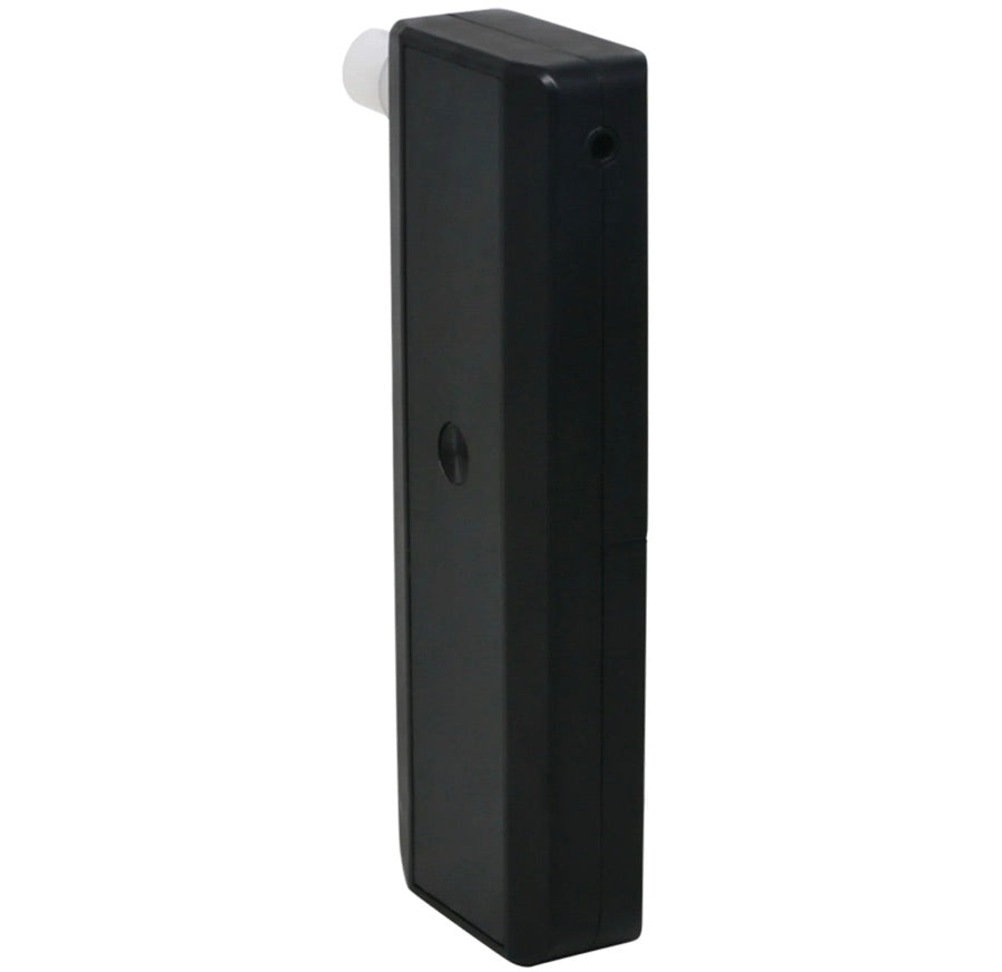 Etilotest portabil, tester alcoolemie, ecran, alarma sonora si luminoasa, alimentare 2 baterii AA, 125 x 45 x 19 mm, 73g