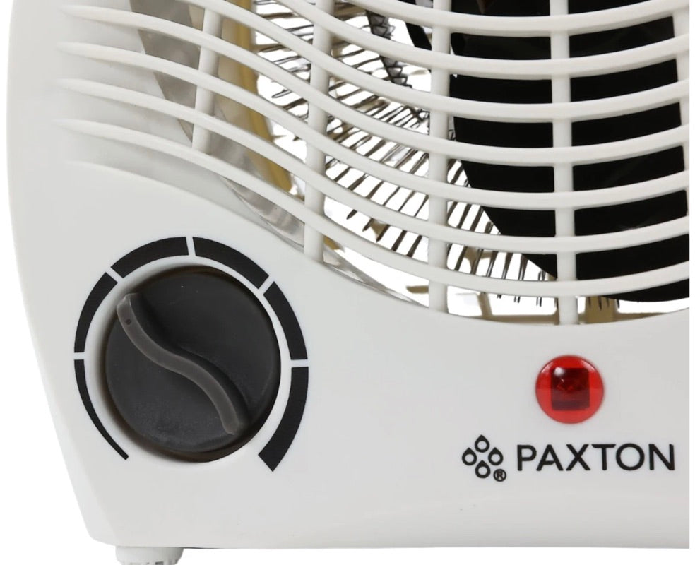 Aeroterma aer cald, rece, electrica, Paxton, 3 trepte putere, 2000W, termostat, mod ventilare, compact, usor de mutat, mica, 217 x 132 x 257 mm, 230 V