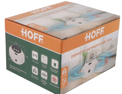 Dispozitiv antirozatoare cu ultrasunete Hoff, 90 dB, 360 grade, 300 mp2