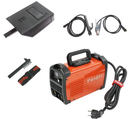Invertor de sudura MMA, aparat, Panzer, accesorii extra, 160 A, electrozi 1.6 - 4 mm