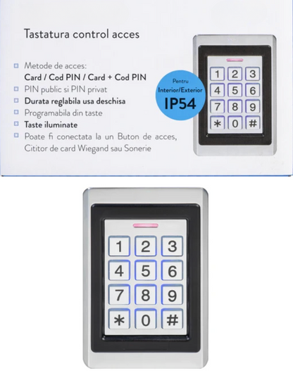 Tastatura control acces OEM, exterior / interior, IP54
