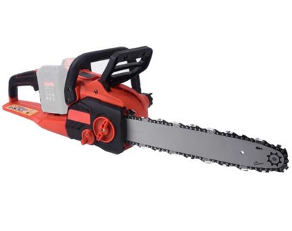 Fierastrau electric cu lant, motor fara perii, 8000rpm, lungime sina 35 cm, fara acumulator, 18 V, frana lant manual, lubrifiere lant automata, 3.62 kg