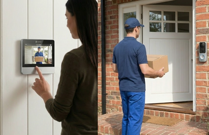 Vizor video cu sonerie smart, inteligent EZVIZ, monitor tactil 4.3 inch color, Wi-Fi, rezolutie 2K, acumulator 4600mAH, slot card SD