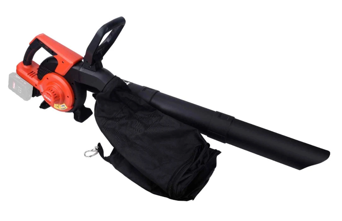Suflanta si aspirator frunze, motor fara perii, viteza suflare 270 km/h, sac 45 l, 18 V 2 × baterii Li-Ion neincluse, 100db
