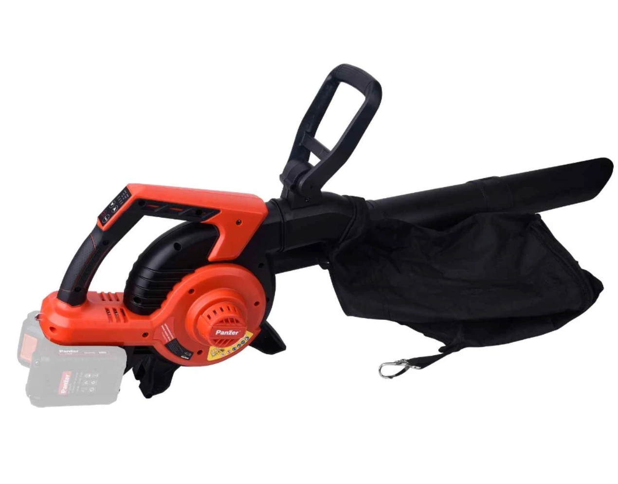 Suflanta si aspirator frunze, motor fara perii, viteza suflare 270 km/h, sac 45 l, 18 V 2 × baterii Li-Ion neincluse, 100db