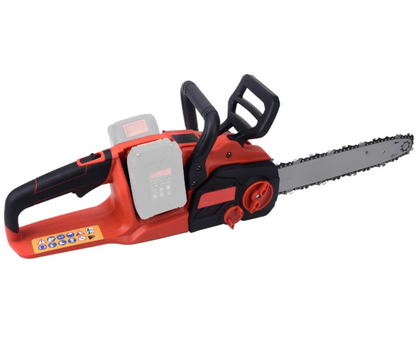 Fierastrau electric cu lant, motor fara perii, 8000rpm, lungime sina 35 cm, fara acumulator, 18 V, frana lant manual, lubrifiere lant automata, 3.62 kg