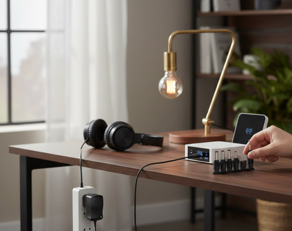 Alimentator universal, de la 600 pana la 1000 mA, 230 V, 3V, 6V, 9V 12 V, 6 mufe, Transformatoror Stabiliza