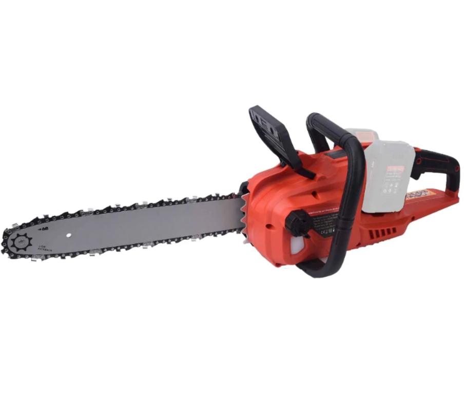 Fierastrau electric cu lant, motor fara perii, 8000rpm, lungime sina 35 cm, fara acumulator, 18 V, frana lant manual, lubrifiere lant automata, 3.62 kg