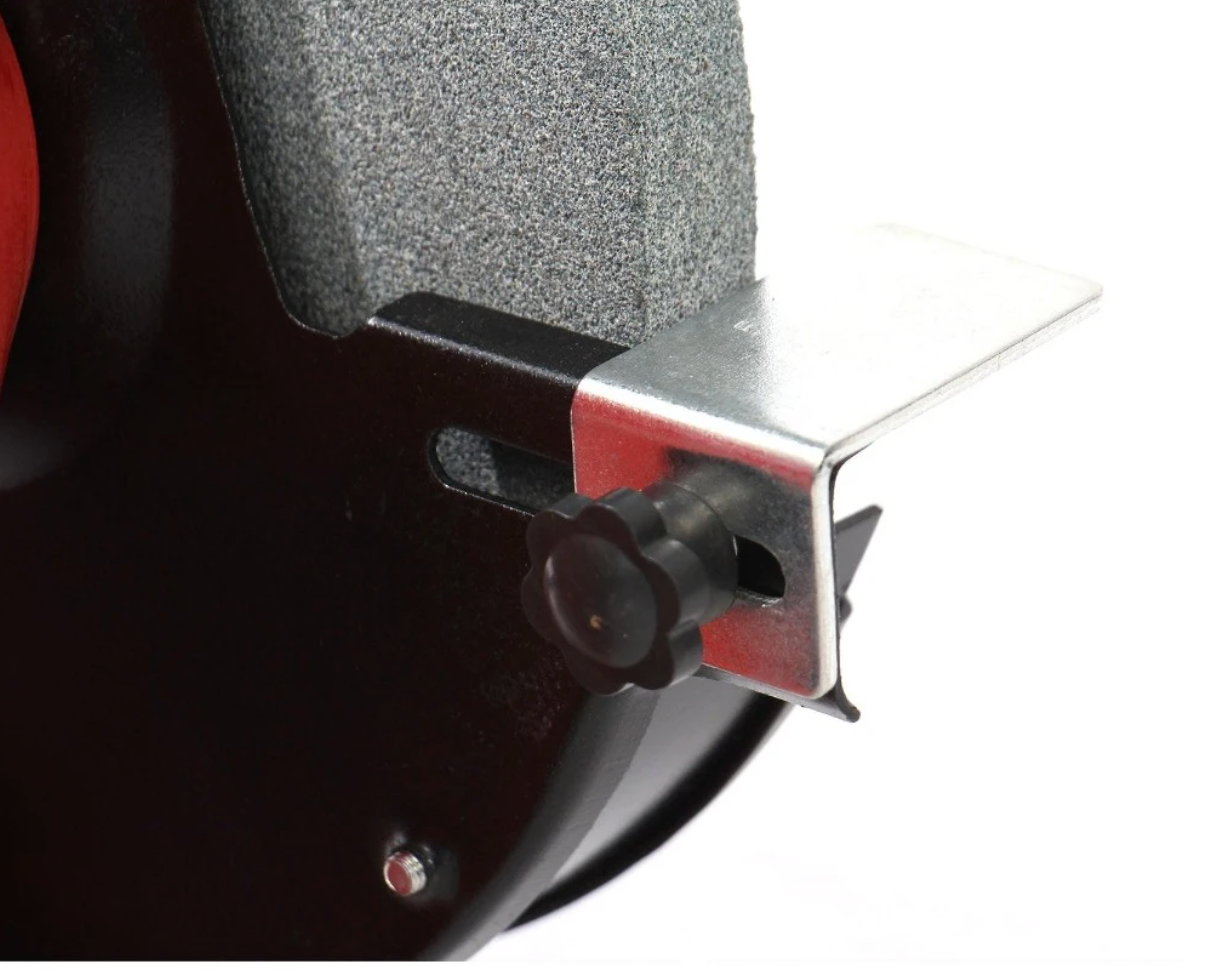 Polizor de banc Panzer, 350 W, 2950 rpm, 200mm diametru disc, protectii incluse viziera si aparatoare pentru scantei, 230V