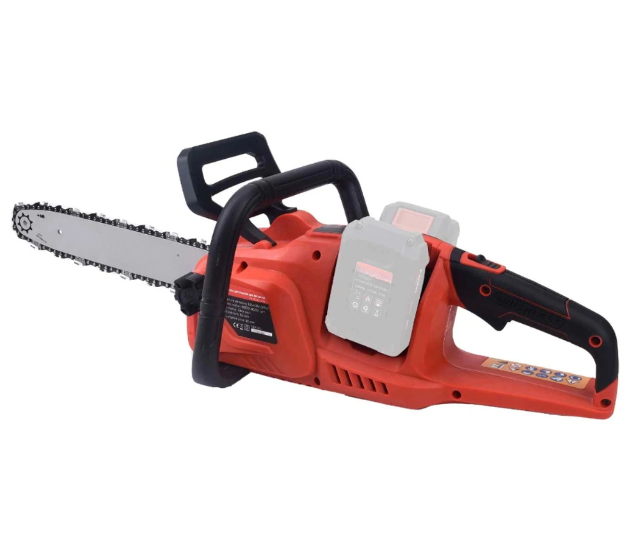 Fierastrau electric cu lant, motor fara perii, 8000rpm, lungime sina 35 cm, fara acumulator, 18 V, frana lant manual, lubrifiere lant automata, 3.62 kg
