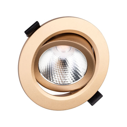 Spot LED incastrat PT 08 70429, 10W, lumina neutra, orientabil, auriu mat