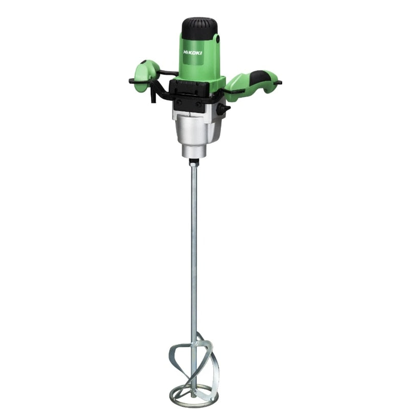 Malaxor, mixer electric Hikoki, 1200 W, diametru melc 12 cm, 650 rpm, amestecator adeziv, mortar, 2 trepte, vopsele, glet, cu 1 paleta, 5.4kg, 33.6 cm inaltime, 230V