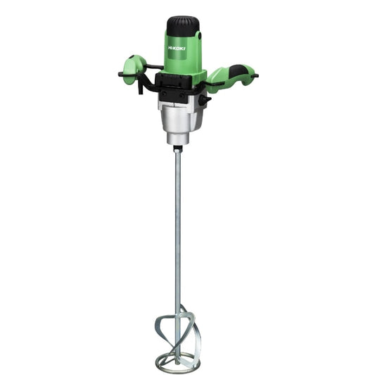 Malaxor, mixer electric Hikoki, 1200 W, diametru melc 12 cm, 650 rpm, amestecator adeziv, mortar, 2 trepte, vopsele, glet, cu 1 paleta, 5.4kg, 33.6 cm inaltime, 230V