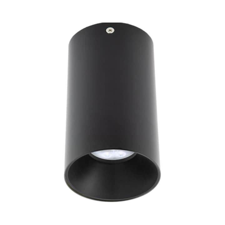 Spot aparent Xnitro, 1 x GU10, rotund, negru, interior, 50W max, rotund, 220V