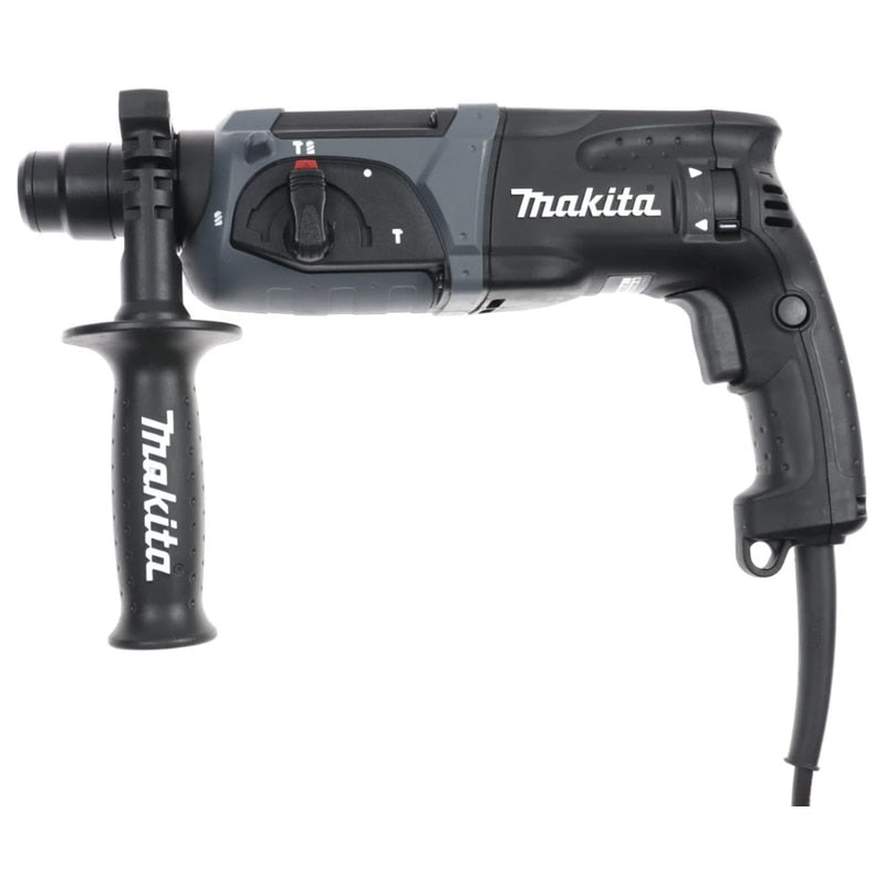Ciocan rotopercutor Makita HR, 780 W, cu cablu, 1100 rpm, gaurire in beton, caramida, piatra naturala, SDS-plus, cu valiza, 5 burghie, maner lateral