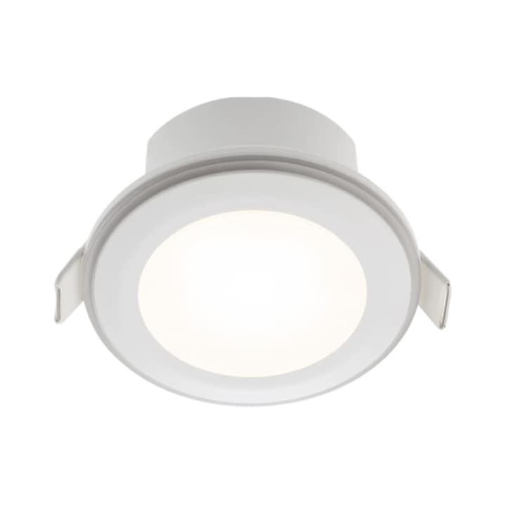 Spot LED incastrat Smarter, 12 W, rotund, lumina calda, 2700K, 1100 lm, rotund, alb, 220V, 70400