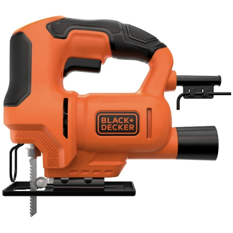 Fierastrau electric vertical, pendular, Black+Decker, pentru placi de lemn, tabla si tevi metalice, 400 W, 3000 curse / min, 18 mm, include panza pentru fierastrau pendular, 89 dB, 1.6 kg, 230 V