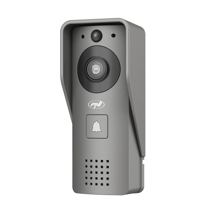 Interfon video inteligent PNI House 910 WiFi HD, P2P, iesire yala, aplicatie dedicata Tuya Smart, integrare in scenarii si automatizari smart cu alte produse compatibile Tuya