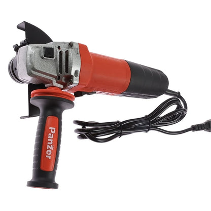 Polizor unghiular Panzer, 850 W, 11000 rpm, pentru taiere si slefuire metal, lemn, diametru disc 125 mm, 220 V, aparatoare, cheie splinturi, maner auxiliar, M14, design ergonomic