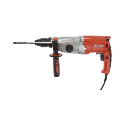 Ciocan rotopercutor Panzer, 900 W, cu cablu, SDS plus, cu valiza, 1 mandrina rapida, 3 burghie, 1 dalta si 1 spit