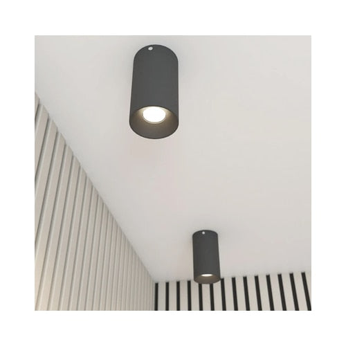 Spot aparent Xnitro, 1 x GU10, rotund, negru, interior, 50W max, rotund, 220V