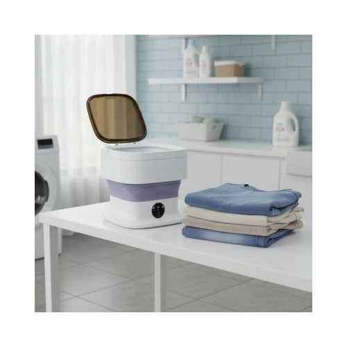 Masina de spalat semiautomata portabila, Paxton, cu storcator, 10 litri, alb, ideala pentru locuinte mici, camere de camin, apartamente de inchiriat sau vacanta, 230 V, plastic durabil