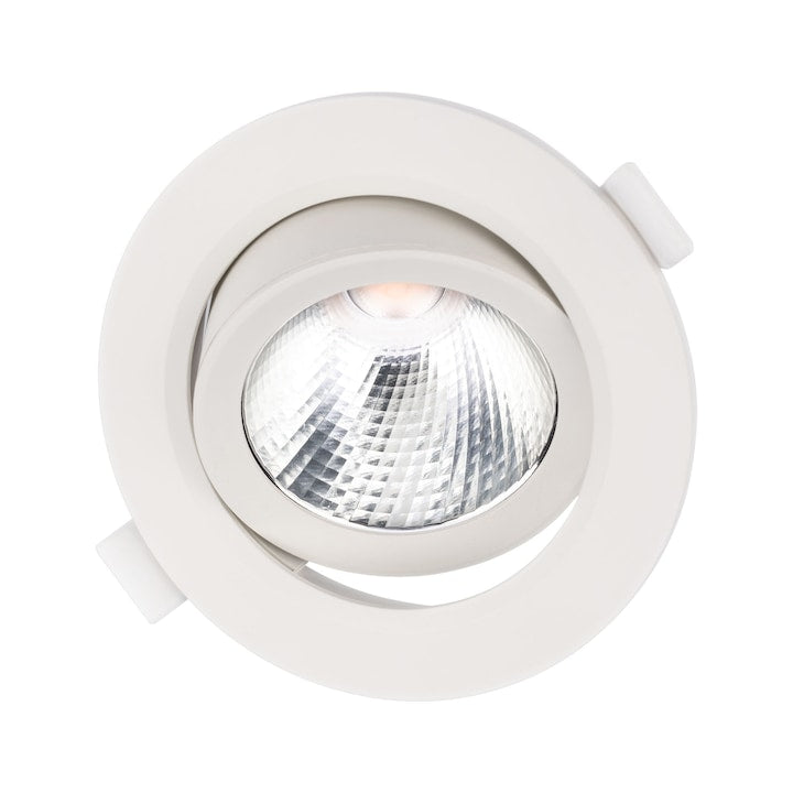 Spot LED incastrat PT 08 70427, 10W, lumina neutra, orientabil, alb mat