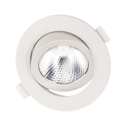 Spot LED incastrat PT 08 70427, 10W, lumina neutra, orientabil, alb mat