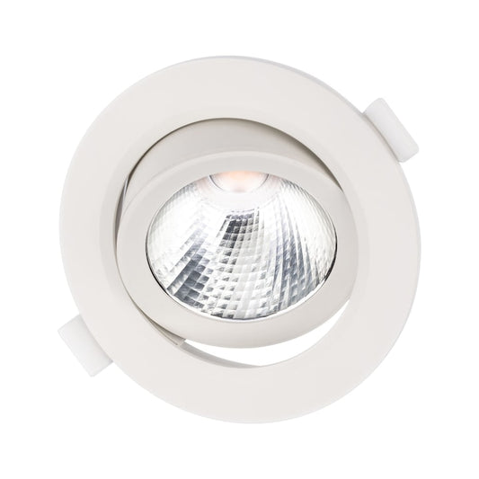 Spot LED incastrat PT 08 70427, 10W, lumina neutra, orientabil, alb mat